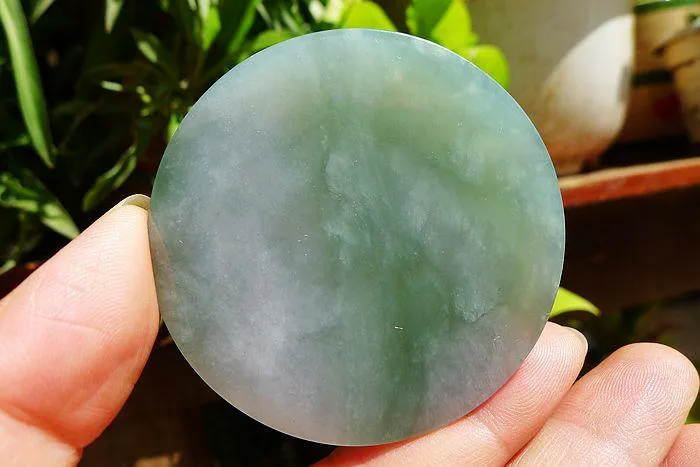 Natural Jade Rough Jadeite Raw (43g,5.4X0.5cm)