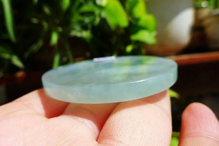 Natural Jade Rough Jadeite Raw (43g,5.4X0.5cm)