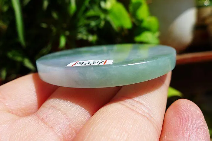 Natural Jade Rough Jadeite Raw (43g,5.4X0.5cm)