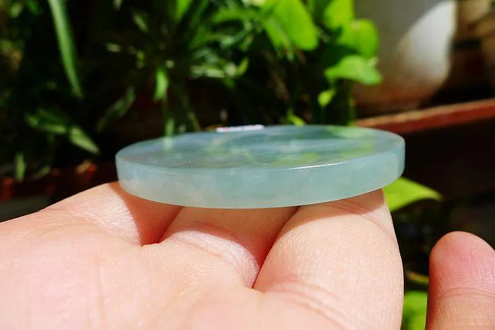 Natural Jade Rough Jadeite Raw (43g,5.4X0.5cm)