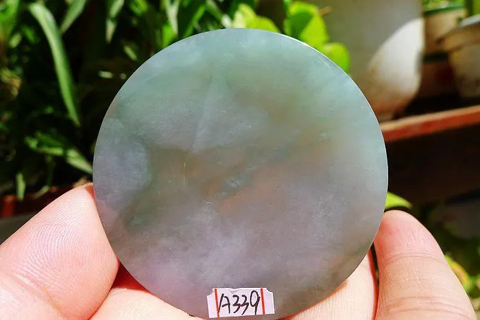 Natural Jade Rough Jadeite Raw (43g,5.4X0.5cm)