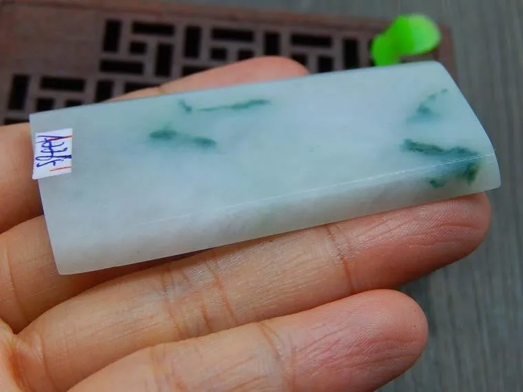Natural Jade Rough Jadeite Raw (44g, 61X37X6mm)