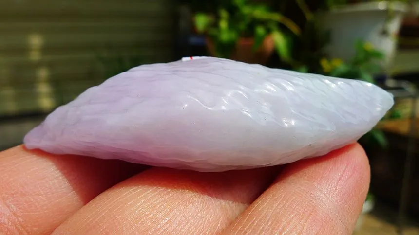 Natural Jade Rough Jadeite Raw (46g,6.8X2.8X1.8cm)