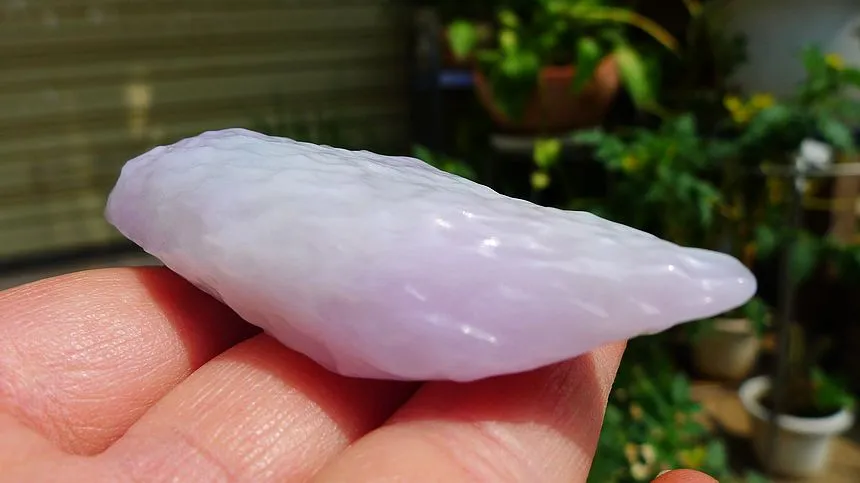 Natural Jade Rough Jadeite Raw (46g,6.8X2.8X1.8cm)