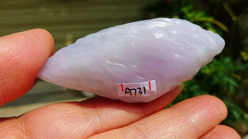 Natural Jade Rough Jadeite Raw (46g,6.8X2.8X1.8cm)