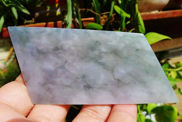 Natural Jade Rough Jadeite Raw (48g,8.9X4.5X0.5cm)