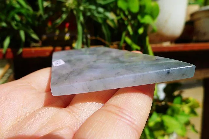 Natural Jade Rough Jadeite Raw (48g,8.9X4.5X0.5cm)