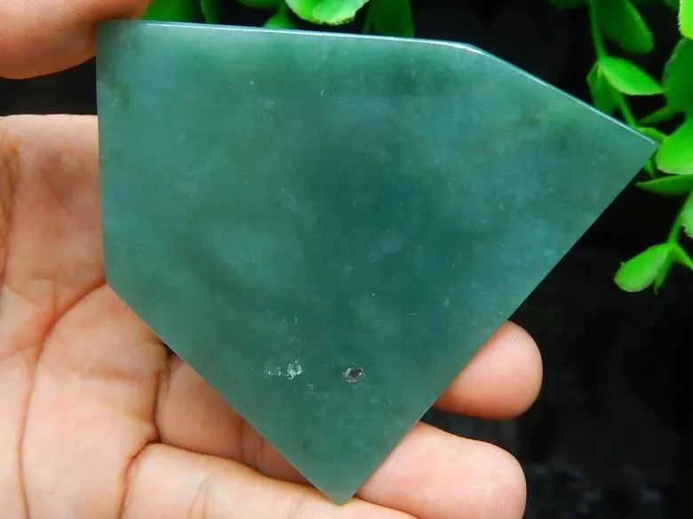 Natural Jade Rough Jadeite Raw (59g, 73X71X4.9mm)
