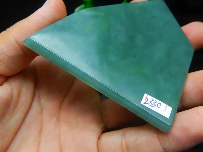 Natural Jade Rough Jadeite Raw (59g, 73X71X4.9mm)
