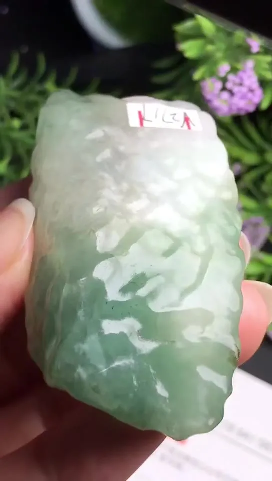 Natural Jade Rough Jadeite Raw (61g,6.4x3.1x1.6cm)-V2717