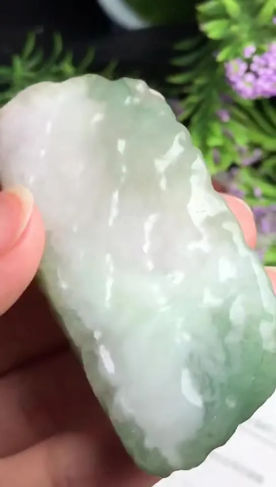 Natural Jade Rough Jadeite Raw (61g,6.4x3.1x1.6cm)-V2717