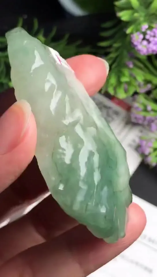 Natural Jade Rough Jadeite Raw (61g,6.4x3.1x1.6cm)-V2717