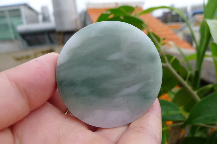Natural Jade Rough Jadeite Raw (62g,4.9X4.9X1cm)