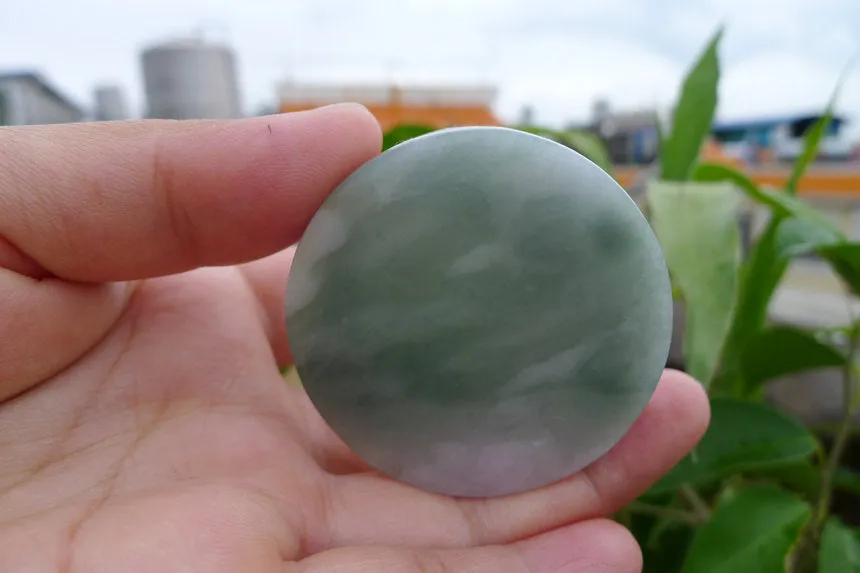 Natural Jade Rough Jadeite Raw (62g,4.9X4.9X1cm)