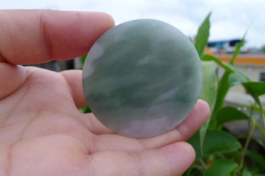 Natural Jade Rough Jadeite Raw (62g,4.9X4.9X1cm)