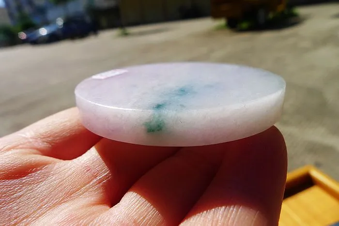 Natural Jade Rough Jadeite Raw (66g,5.6X5.6X0.8cm)