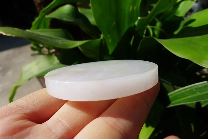 Natural Jade Rough Jadeite Raw (67g,5.7X5.7X0.8cm)