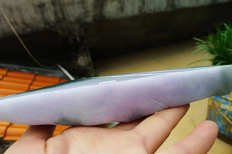 Natural Jade Rough Jadeite Raw (703g, 155X75X34mm)