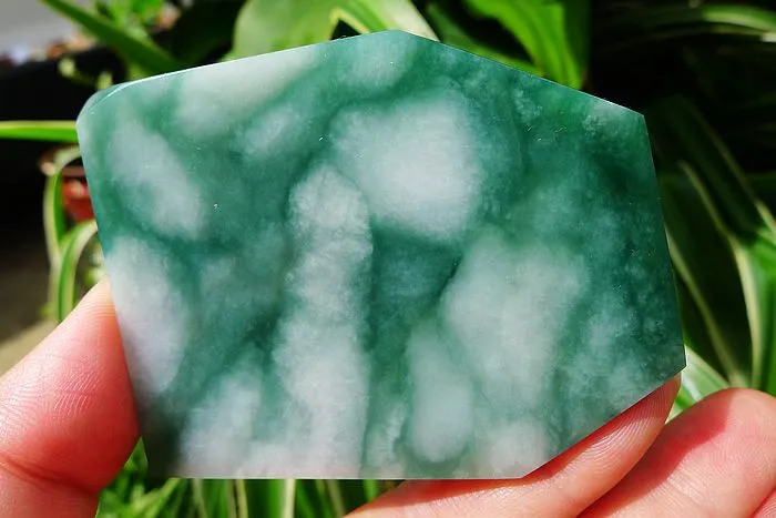 Natural Jade Rough Jadeite Raw (73g,6.9X5.3X0.6cm)