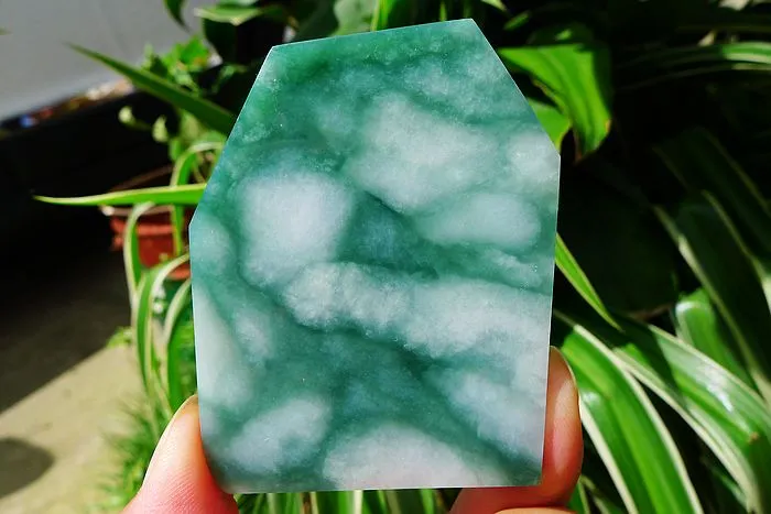Natural Jade Rough Jadeite Raw (73g,6.9X5.3X0.6cm)