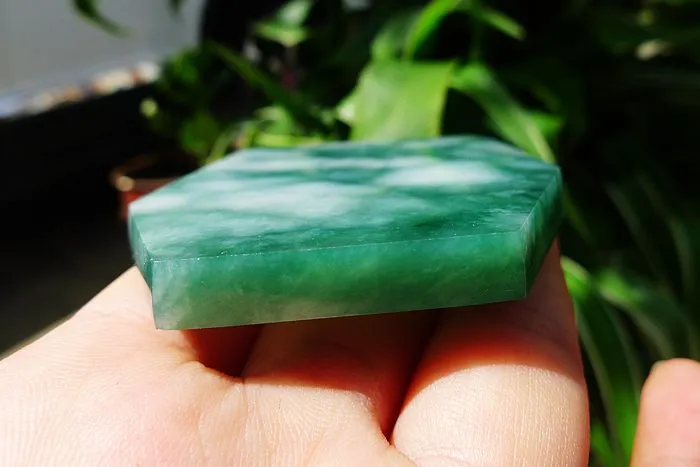 Natural Jade Rough Jadeite Raw (73g,6.9X5.3X0.6cm)