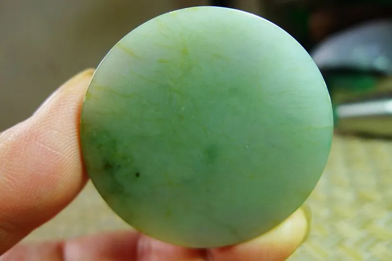 Natural Jade Rough Jadeite Raw (74g,4.1X4.1X1.6cm)