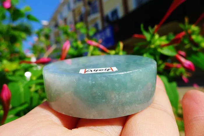 Natural Jade Rough Jadeite Raw (91g,4.8X1.45cm)