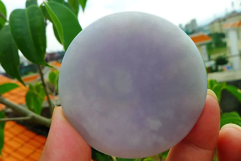 Natural Jade Rough Jadeite Raw (95g,5.7X5.7X1.1cm)
