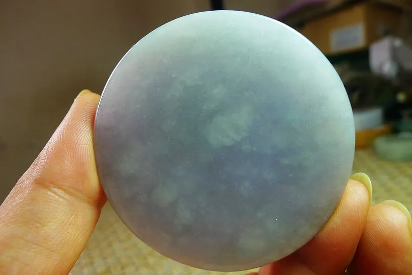 Natural Jade Rough Jadeite Raw (95g,5.7X5.7X1.1cm)