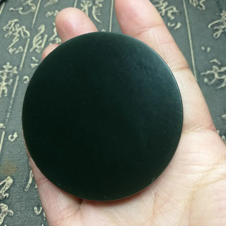 Natural Kunlun Jade Rough Nephrite Raw (115g, 5.8X5.8X1.5cm)