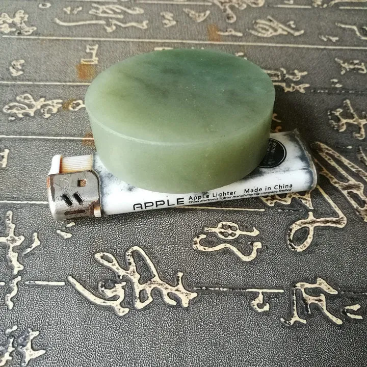Natural Kunlun Jade Rough Nephrite Raw (133g, 5.6X1.8cm)