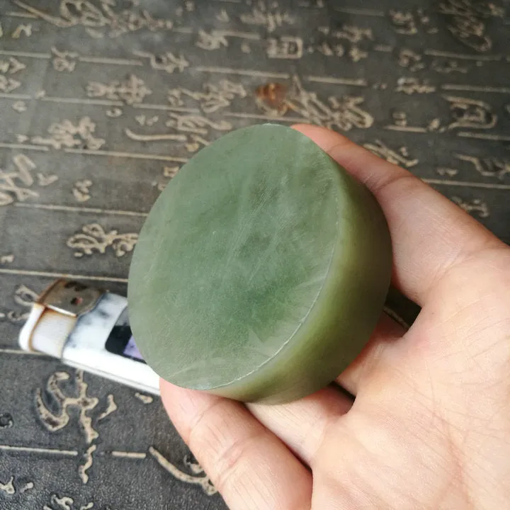 Natural Kunlun Jade Rough Nephrite Raw (137g, 5.5X2cm)