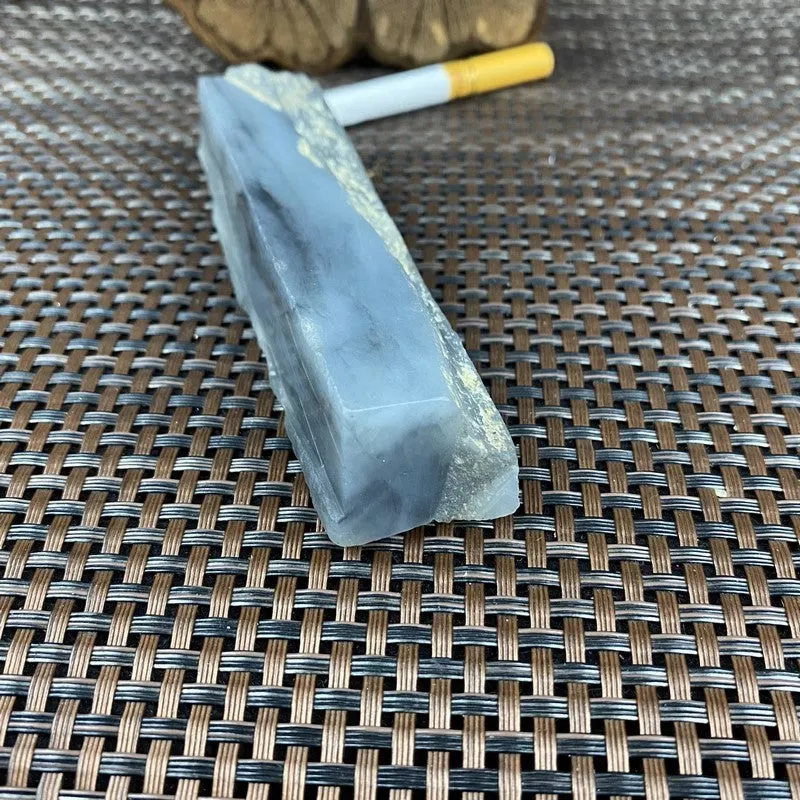 Natural Kunlun Jade Rough Nephrite Raw (146g,10.6X2.4X2.0cm)