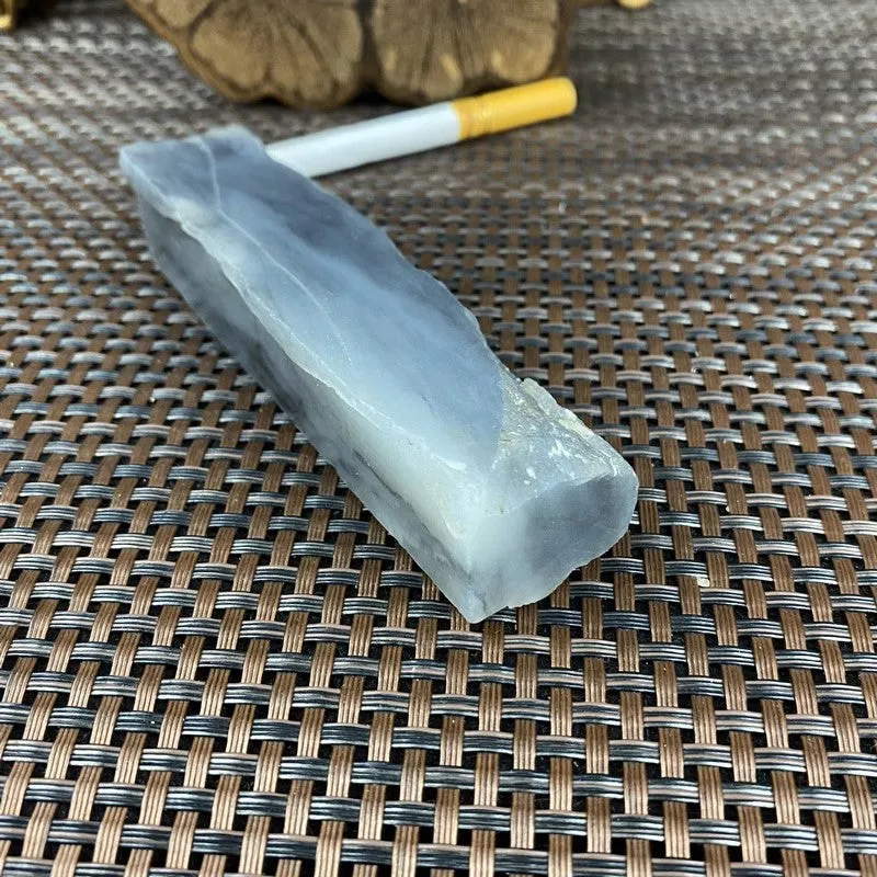 Natural Kunlun Jade Rough Nephrite Raw (146g,10.6X2.4X2.0cm)
