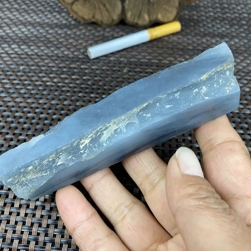 Natural Kunlun Jade Rough Nephrite Raw (146g,10.6X2.4X2.0cm)