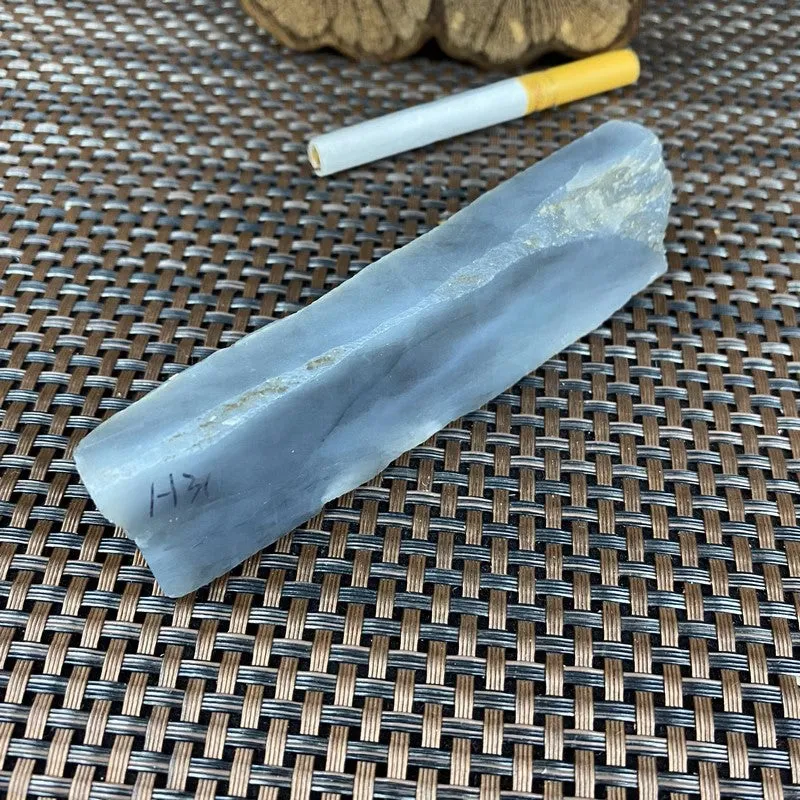 Natural Kunlun Jade Rough Nephrite Raw (146g,10.6X2.4X2.0cm)