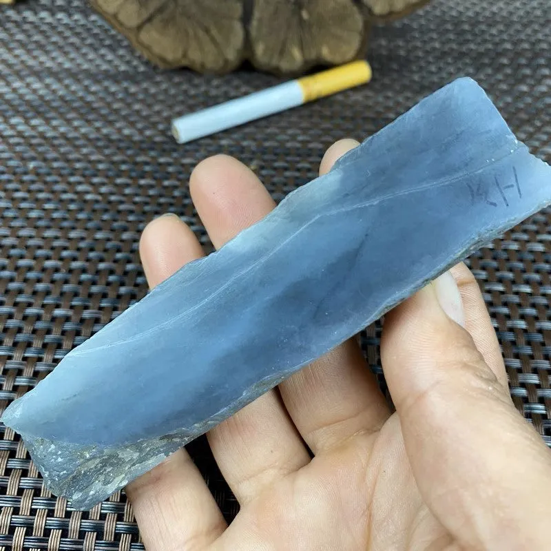 Natural Kunlun Jade Rough Nephrite Raw (146g,10.6X2.4X2.0cm)