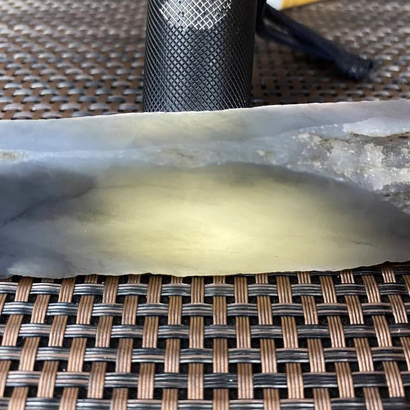 Natural Kunlun Jade Rough Nephrite Raw (146g,10.6X2.4X2.0cm)