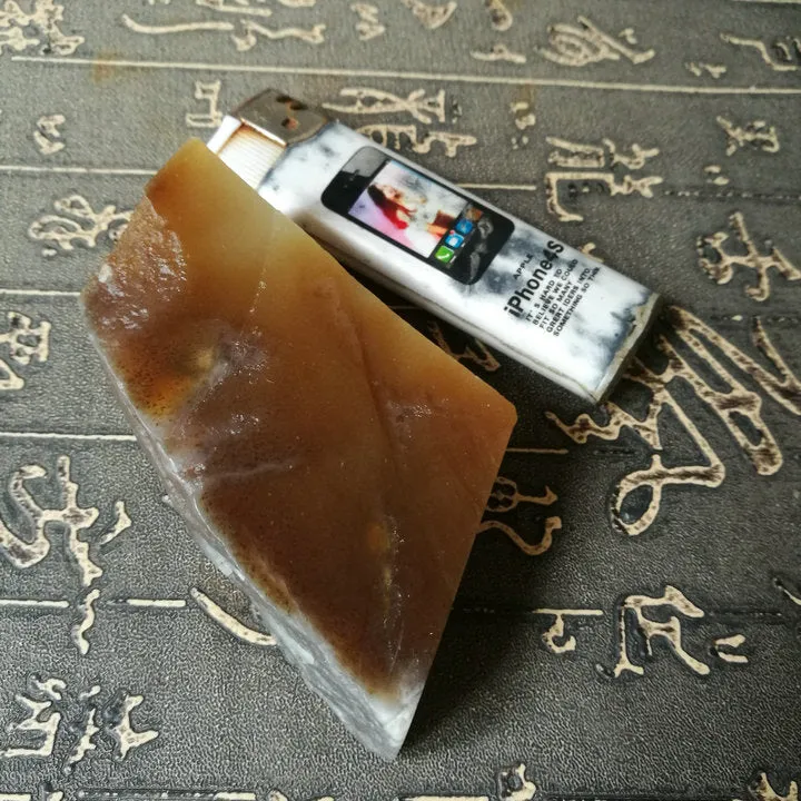 Natural Kunlun Jade Rough Nephrite Raw (181g, 6X3X2cm)