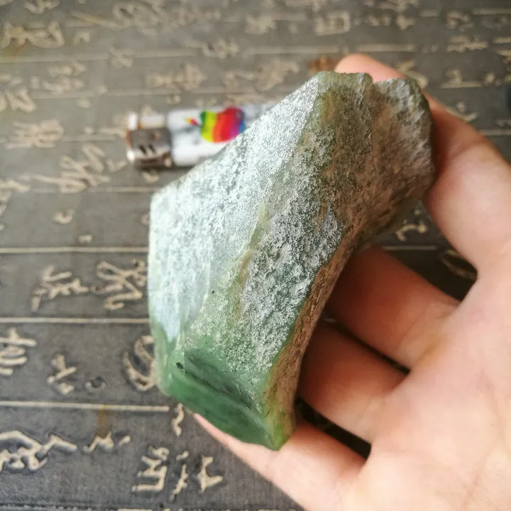 Natural Kunlun Jade Rough Nephrite Raw (200g, 6.5X5.5X3.5cm)