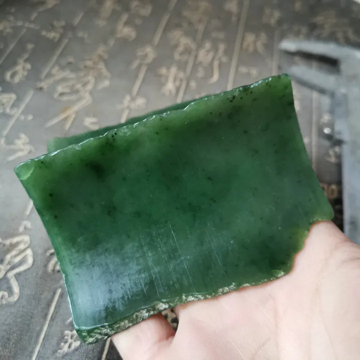 Natural Kunlun Jade Rough Nephrite Raw (259g, 9.5X9X4cm)