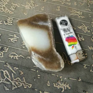 Natural Kunlun Jade Rough Nephrite Raw (314g, 8.5X5X3.2cm)