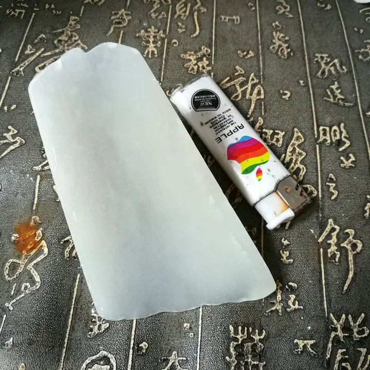 Natural Kunlun Jade Rough Nephrite Raw (357g, 9.5X5.5X3.5cm)