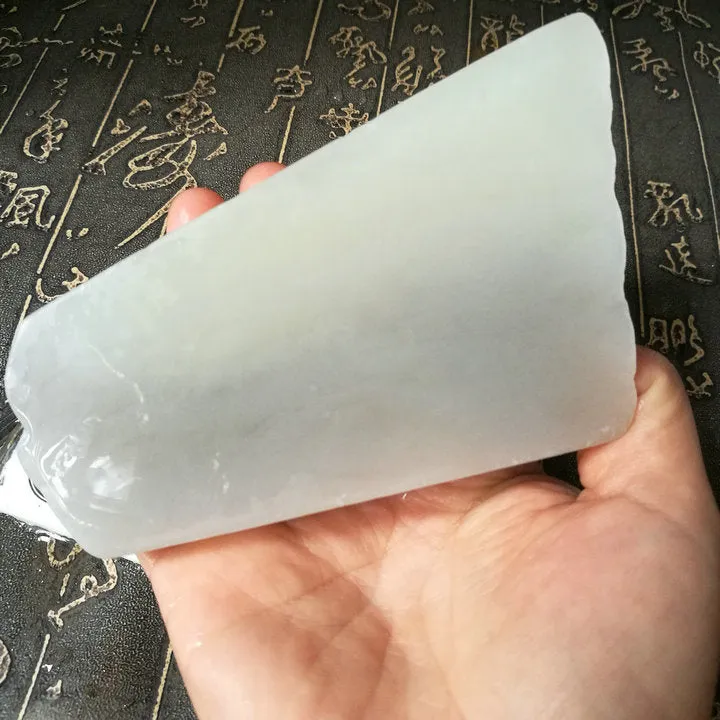 Natural Kunlun Jade Rough Nephrite Raw (357g, 9.5X5.5X3.5cm)
