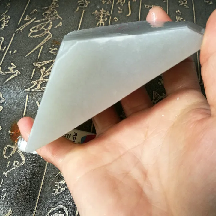 Natural Kunlun Jade Rough Nephrite Raw (357g, 9.5X5.5X3.5cm)