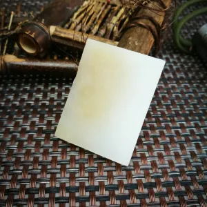 Natural Kunlun Jade Rough Nephrite Raw (37g, 4.7X3.5X0.8cm)