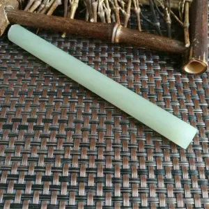 Natural Kunlun Jade Rough Nephrite Raw (38g,12.3X1.1cm)