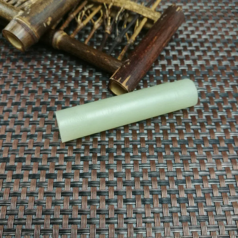 Natural Kunlun Jade Rough Nephrite Raw (41g,7.2X1.6cm)