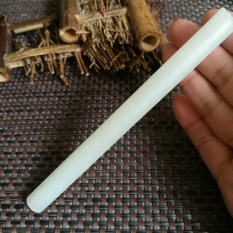 Natural Kunlun Jade Rough Nephrite Raw (43g,14X1.2cm)