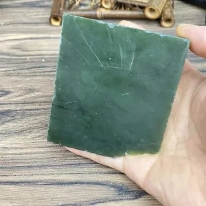 Natural Kunlun Jade Rough Nephrite Raw (441g,7.2X8.0X5.4cm)
